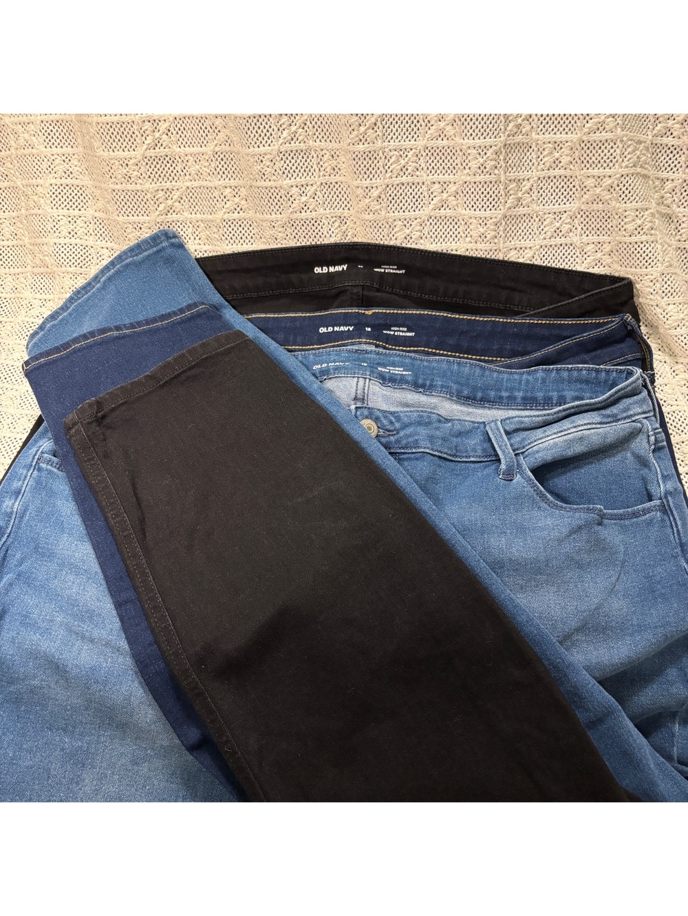 Back to School Teacher Bundle 3 Pair Old Navy Wow High Rise Straight Leg Jeans